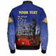 Australia Anzac Day Bomber Jacket - Anzac Lest We Forget Poppy Flag Bomber Jacket