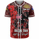 Australia  Anzac Custom Baseball Shirt - Lest We Forget Red Style Shirt