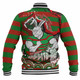 South Sydney Rabbitohs Baseball Jacket - Custom Super Bunnies Aboriginal Inspired Baseball Jacket