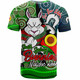 South Sydney Rabbitohs Custom T-shirt - Rabbitohs Bunnies Naidoc Week For Our Elders With Dot Bunnies Sport Style T-shirt
