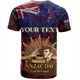 New Zealand Anzac Day Custom T-shirt - Soldier Maori Patterns T-shirt