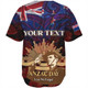 New Zealand Anzac Day Custom Baseball Shirt - Soldier Maori Patterns Baseball Shirt