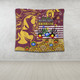 Brisbane Broncos Naidoc Week Custom Tapestry - For Our Elders Brisbane Broncos Aboriginal Inspired Tapestry