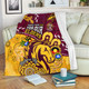 Brisbane Broncos Naidoc Week Custom Blanket - Bronx For Our Elders Aboriginal Inspired Blanket