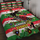 South Sydney Rabbitohs Custom Quilt Bed Set - For Our Elders Aboriginal Inspired Quilt Bed Set