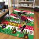 South Sydney Rabbitohs Custom Area Rug - For Our Elders Aboriginal Inspired Area Rug