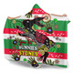 South Sydney Rabbitohs Custom Hooded Blanket - For Our Elders Aboriginal Inspired Hooded Blanket