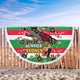 South Sydney Rabbitohs Custom Beach Blanket - For Our Elders Aboriginal Inspired Beach Blanket