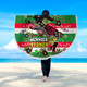 South Sydney Rabbitohs Custom Beach Blanket - For Our Elders Aboriginal Inspired Beach Blanket