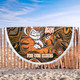 Wests Tigers Naidoc Week Custom Beach Blanket - For Our Elders Home Jersey Beach Blanket