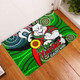 South Sydney Rabbitohs Custom Door Mat - Rabbitohs Bunnies Naidoc Week For Our Elders With Dot Bunnies Sport Style Door Mat