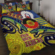 Parramatta Eels Naidoc Week Custom Quilt Bed Set - Parramatta Eels Naidoc Week For Our Elders With Dot Art Quilt Bed Set