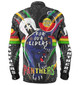 Penrith Panthers Naidoc Week Custom Long Sleeve Shirts - Penrith Panthers Naidoc Week For Our Elders Australian Indigenous Dot Art Long Sleeve Shirts