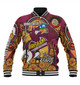 Brisbane Broncos Naidoc Week Custom Baseball Jacket - Brisbane Broncos Naidoc Week For Our Elders Bronx for Life Sport Style Baseball Jacket