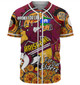 Brisbane Broncos Naidoc Week Custom Baseball Shirt - Brisbane Broncos Naidoc Week For Our Elders Bronx for Life Sports Style Baseball Shirt