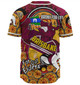 Brisbane Broncos Naidoc Week Custom Baseball Shirt - Brisbane Broncos Naidoc Week For Our Elders Bronx for Life Sports Style Baseball Shirt