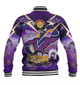 Melbourne Naidoc Week Custom Baseball Jacket - Melbourne Naidoc Week For Our Elders Dot Art Style With Platypus, And Thunther Storm Baseball Jacket