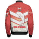 Redcliffe Sport Bomber Jacket - Dolphins Macost With Australia Flag  Bomber Jacket