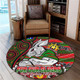 South Sydney Rabbitohs Custom Round Rug - Bunnies For Our Elders Hoodie Round Rug