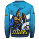 Gold Coast Sport Sweatshirt - Titans Mascot With Australia Flag