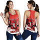 Illawarra and St George Sport Women's Racerback Tank - Dragons Mascot With Australia Flag