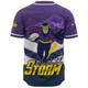 Melbourne Sport Baseball Shirt - Storm Melbourne Mascot With Australia Flag