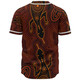 Australia Aboriginal Inspired Baseball Shirt - Goanna Aboriginal Art Baseball Shirt