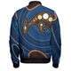 Australia Aboriginal Inspired Bomber Jacket - Aboriginal Kangaroo Art Bomber Jacket