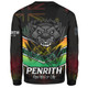 Penrith Panthers Sweatshirt - Panthers Mascot With Australia Flag