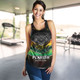 Penrith Panthers Women's Racerback Tank - Panthers Mascot With Australia Flag