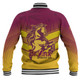 Brisbane Broncos Baseball Jacket - Bronx Mascot With Australia Flag