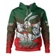 South Sydney Rabbitohs Hoodie - Bunnies Mascot With Australia Flag