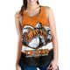 Wests Tigers Women's Racerback Tank - Wests Tigers Mascot With Australia Flag