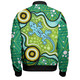 Australia Aboriginal Inspired Bomber Jacket - Aboriginal Goanna Art Bomber Jacket