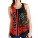 Penrith Panthers Women's Racerback Tank - Penrith Panthers Mascot Quater Style