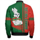 South Sydney Rabbitohs Bomber Jacket - Rabbits Mascot Quater Style