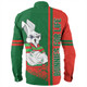 South Sydney Rabbitohs Long Sleeve Shirt - Rabbits Mascot Quater Style