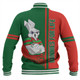 South Sydney Rabbitohs Baseball Jacket - Rabbits Mascot Quater Style