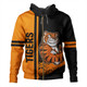 Wests Tigers Hoodie - Wests Tigers Mascot Quater Style