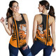 Wests Tigers Women's Racerback Tank - Wests Tigers Mascot Quater Style