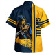 Gold Coast Titans Sport Hawaiian Shirt - Gold Coast Titans Mascot Quater Style