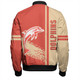 Redcliffe Dolphins Bomber Jacket - Redcliffe Dolphins Mascot Quater Style