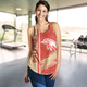 Redcliffe Sport Women's Racerback Tank - Dolphins Mascot Quater Style