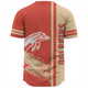 Redcliffe Dolphins Baseball Shirt - Redcliffe Dolphins Mascot Quater Style