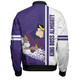 Melbourne Storm Bomber Jacket - Melbourne Storm Mascot Quater Style