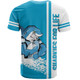 Cronulla-Sutherland Sharks T-Shirt - Sharks Mascot Quater Style