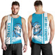 Cronulla-Sutherland Sharks Men's Tank Top - Sharks Mascot Quater Style