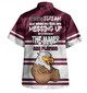 Manly Warringah Sea Eagles Mother's Day Hawaiian Shirt - Screaming Mom and Crazy Fan