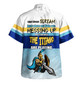 Gold Coast Titans Father's Day Hawaiian Shirt - Screaming Dad and Crazy Fan