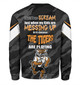 Wests Tigers Father's Day Sweatshirt - Screaming Dad and Crazy Fan